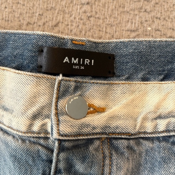 AMIRI Men Printed Safari Straight Jean size 36 inseam 35" - Picture 5 of 10